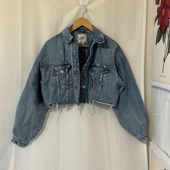 Zara Jackets & Blazers - Zara Crop Jean Jacket
